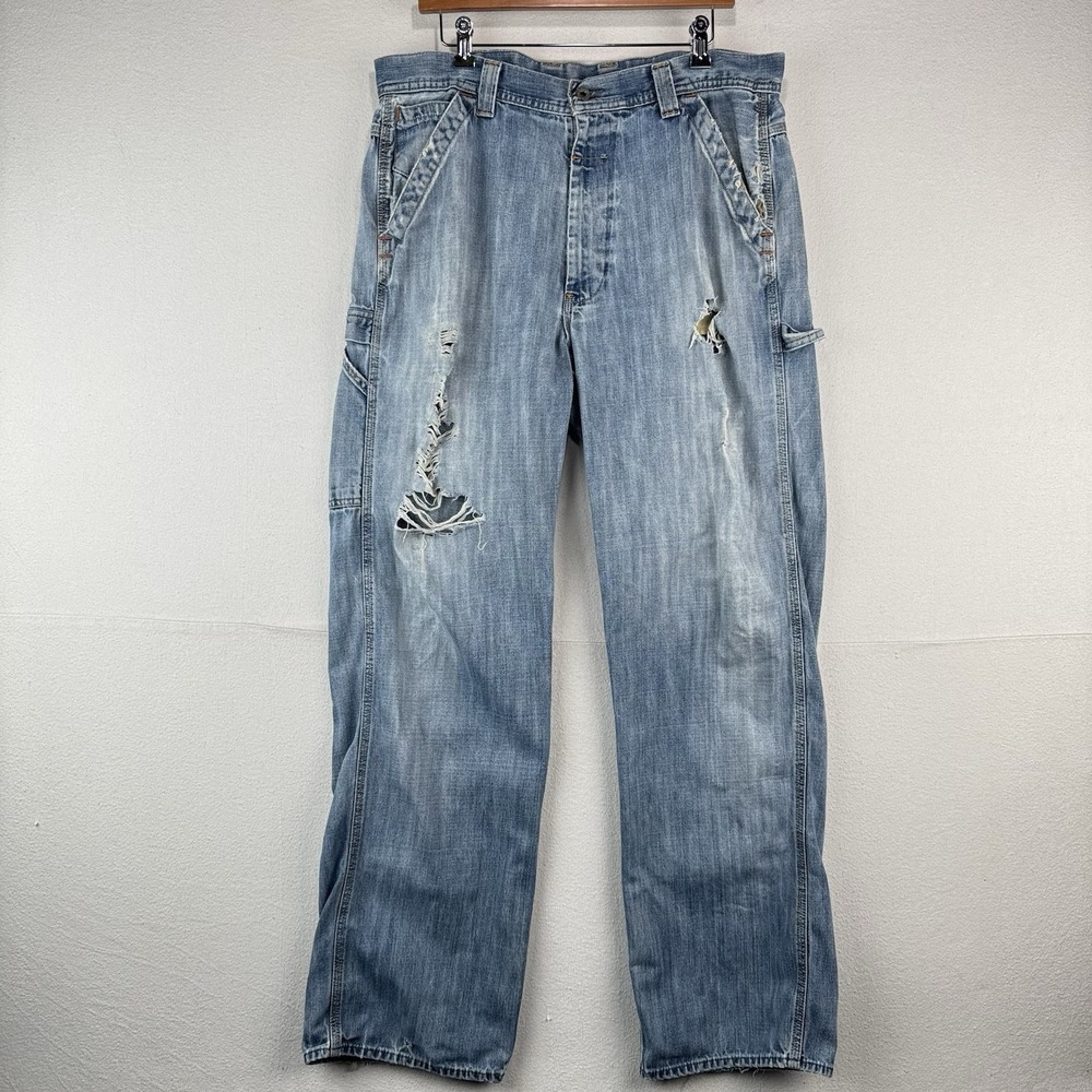 Vintage Ralph Lauren Polo Jeans Co Distressed Wyatt‎ Carpenter Pants Mens 36x32